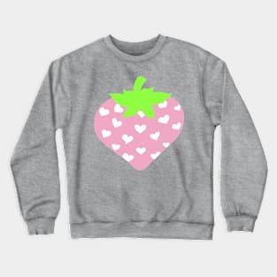 Pink Strawberry Heart Crewneck Sweatshirt